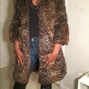 Never worn Faux fur